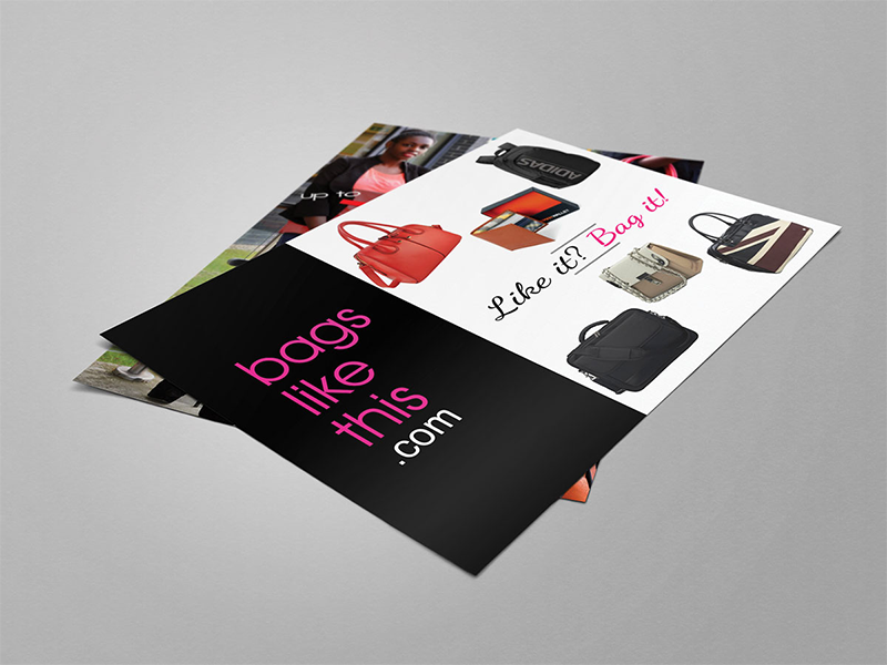 TopYouGo UK - Online Bag Shop Flyer Design Service